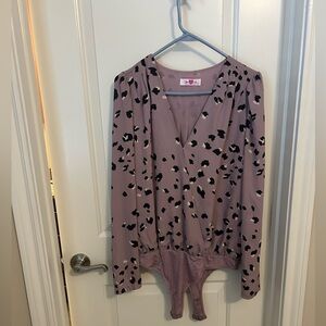 Cheetah print bodysuit